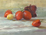 <b>Red Tomatoes</b><br>Oil on canvas, 12x16<br>$950