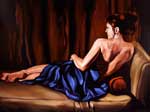 Reclining in Blue