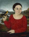 Lady with a Goldfinch