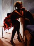 Seated in Red