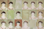 <b>Rory As Frida</b>, 2012<br>Woodcut, drypoint and acrylic on panel, 24x36 inches<br>$2800