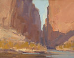 <b>Santa Elena Canyon</b>, 2009<br>Oil on panel, 11x14 inches<br>$1075