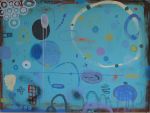 <b>Fine Day</b><br>Mixed Media on board, 36x48 inches<br>$2800