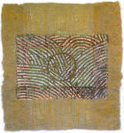 <b>Wave on Wave with Circle</b>, 2012<br>Acrylic on yucca and cedar, 43x40 inches<br><i>sold</i>