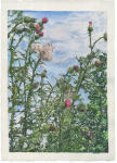 <b>Thistles Jungle</b>, 2011<br>Watercolor on paper, 30x41 inches, 34x46 inches framed<br>$3900