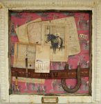 <b>Oh Come Let Us Adore Her</b>, 2009<br>Found Object Assemblage, 19x19.5x1.5 inches<br>$850