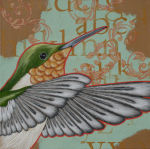 <b>There I Go</b><br>mixed media/acrylic, 18x18<br>$600