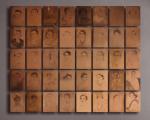 <b>Forty Fridas</b>, 2012<br>Etched copper plates mounted on panels, 42x52 inches, Size variable<br>$15000