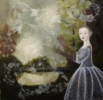 <b>Magic Gloves</b>, 2012<br>Acylic on panel, 40x40 inches<br>$6700