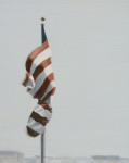 <b>Waving Flag</b>, 2010<br>Oil on panel, 10x8 inches<br>$750