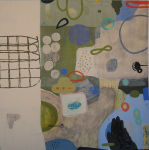 <b>The Lesson</b><br>Mixed Media on panel, 24 x 24 inches<br>$1800