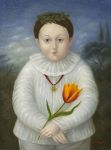 <b>The Triumph of Pierrot</b>, 2010<br>Oil on panel, 12x9 inches<br><i>sold</i>
