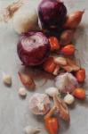 <b>Habaneros and Onions by Mary Beth Karaus</b>, 2012<br>Oil on canvas, 36x24 inches<br>$3200