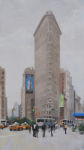 <b>Flatiron Building</b><br>Oil on canvas, 32x18 inches unframed<br>$2650