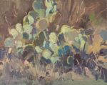 <b>Prickly Pear I</b>, 2009<br>Oil on panel, 8x10 inches<br>$750