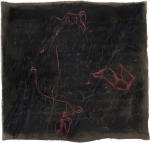 <b>Milkweed Song</b>, 2010<br>Ink, acrylic, pencil, oil pastel on linen, 51x53 inches unframed<br>$3800