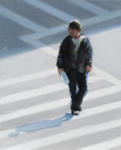<b>Crosswalk</b>, 2010<br>Oil on panel, 10x8 inches<br>$750