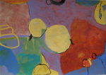 <b>Circle Game</b><br>Mixed Media on paper, 30x40 inches framed<br>$2300