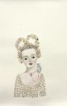 <b>Blue Bird/Crown</b>, 2012<br>Mixed Media on paper, 30x22 inches unframed<br><i>sold</i>