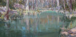 <b>Cypress Creek</b><br>Oil on canvas, 20x40 inches<br>$4200