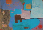 <b>Rachel's Shoes</b><br>Mixed Media on paper, 18x24 inches framed<br>$1600