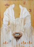 <b>Expectations</b>, 2010<br>Oil on canvas and plexiglass, 24x18 inches<br>$1500