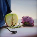 <b>All One World</b>, 2009<br>Oil on panel, 12 x 12 inches<br>$850