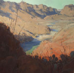 <b>Borderland</b>, 2009<br>Oil on Canvas, 36x36 inches<br>$5000