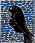 <b>Crow</b><br>Scratchboard, 20x16 inches<br>$450