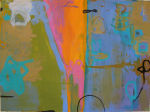 <b>Pink Orange</b><br>Mixed Media on paper, 30x40 inches framed<br>$2300