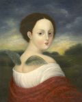 <b>Young Woman with Wings</b>, 2010<br>Oil on panel, 10x8 inches<br>$2700