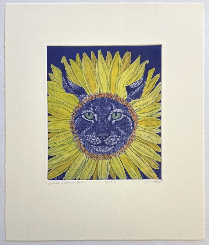 Bobcat in Flower Hat (Mule Ear), 1/20 E.V.