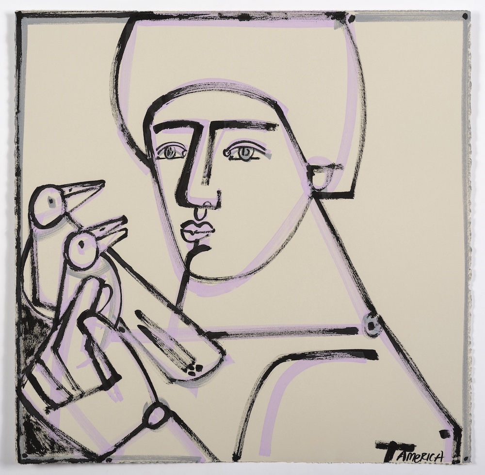 Boy with Doves from the West