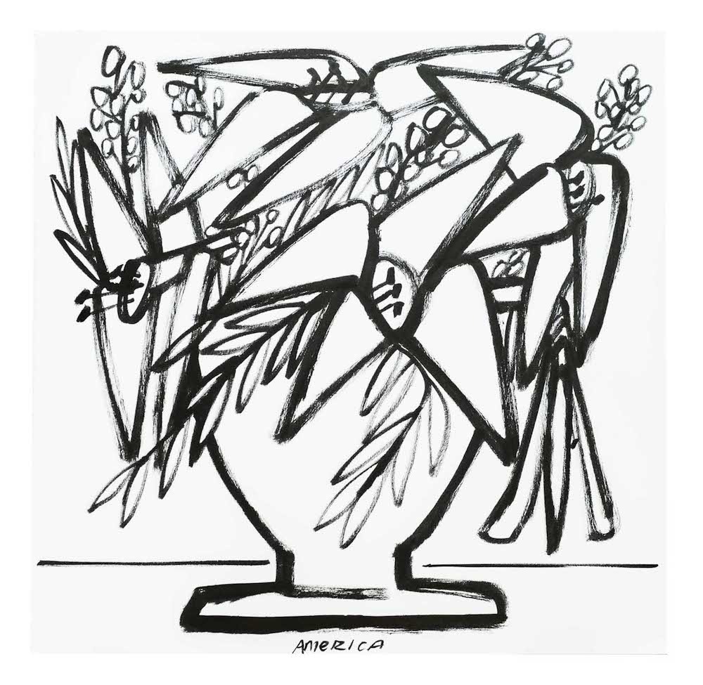 Lilies and Day Lilies in vase