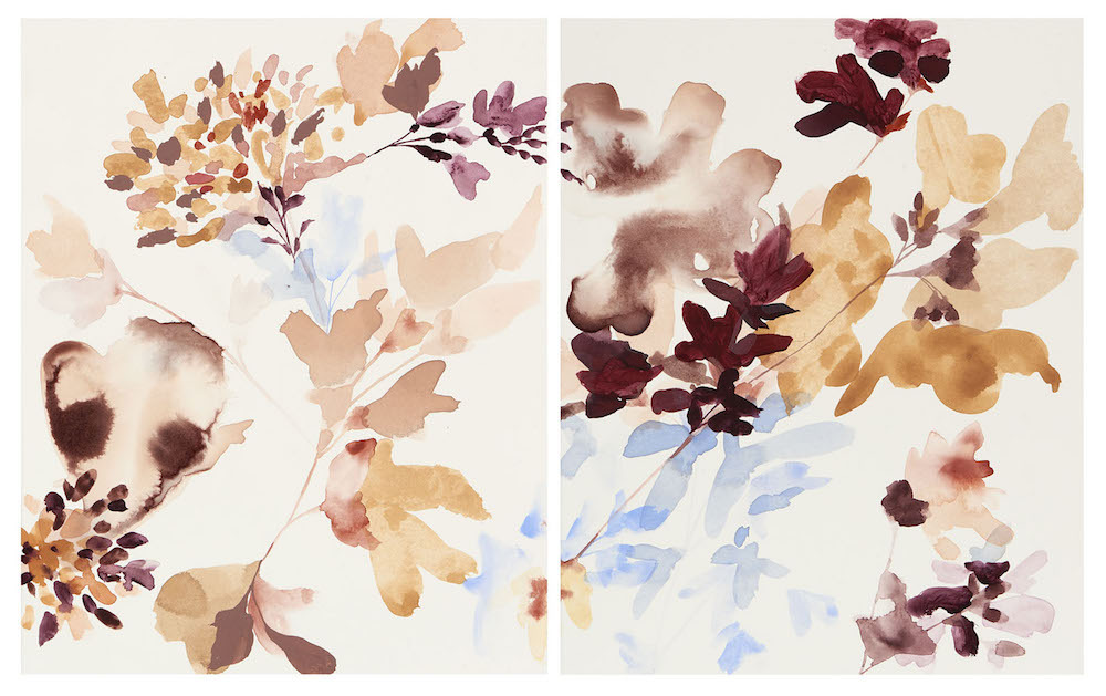 Wildflowers Earthtones 2 A & B