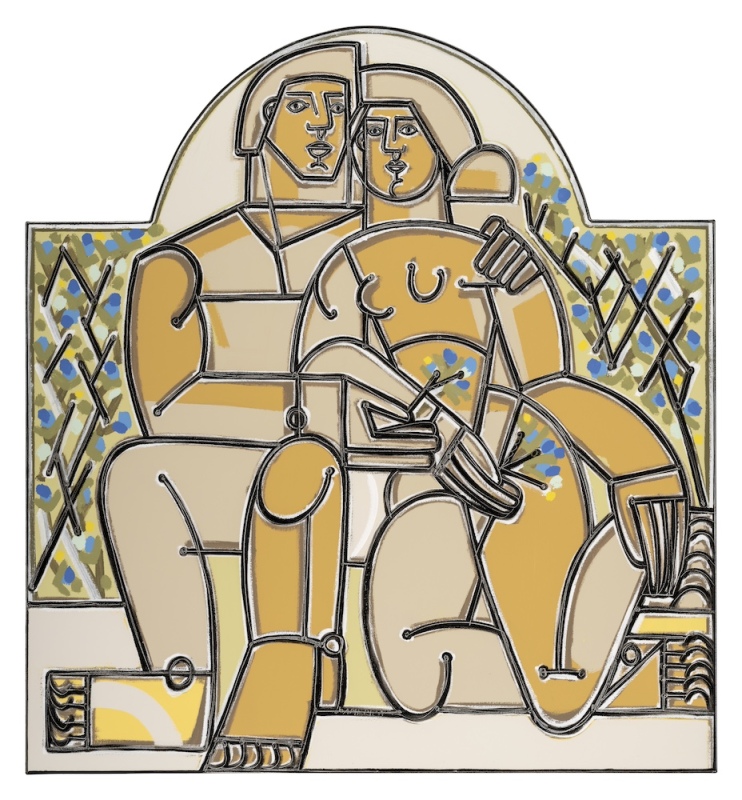 Lovers: Homage to Picasso's Lovers
