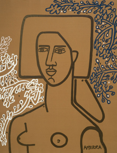 Woman with Blossoms