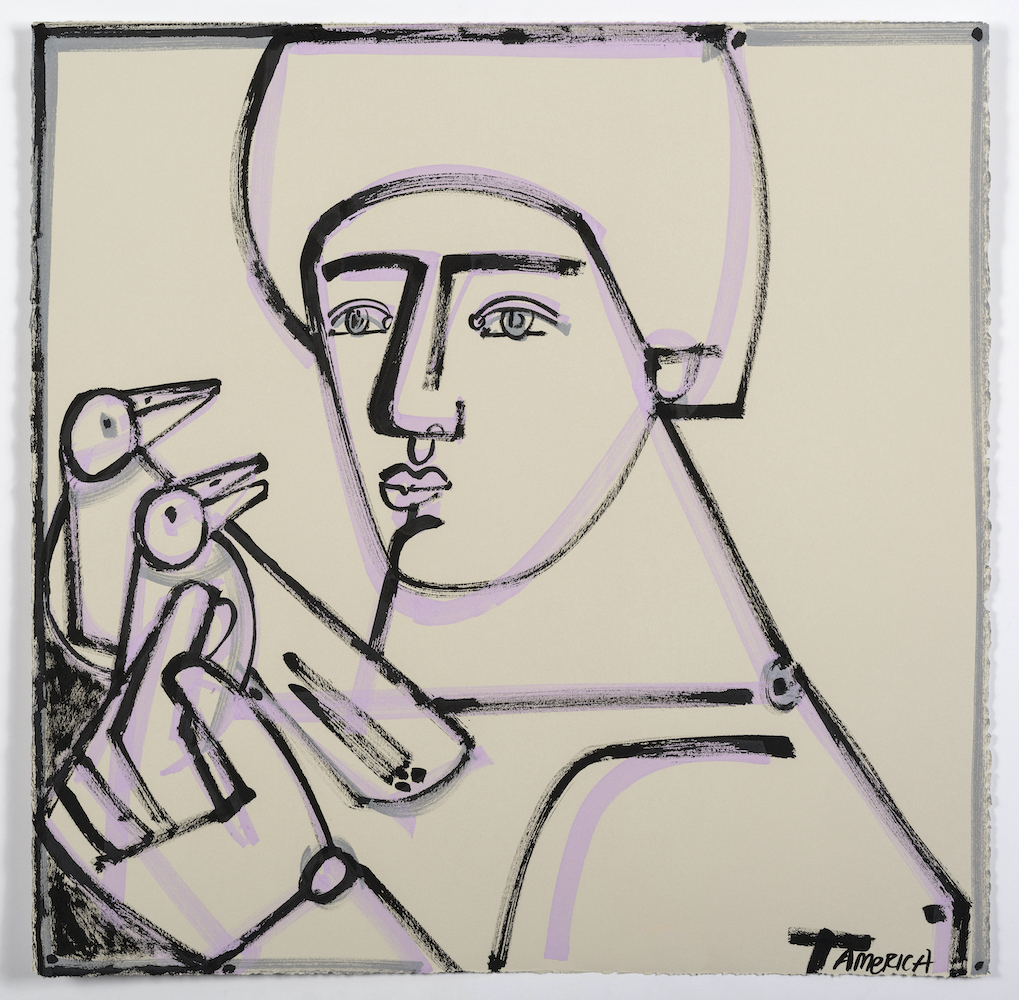 Boy with Doves From the West